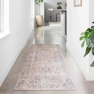 Loloi II Skye Blush & Gray Runner Rug - 2’6” x 7’6” - SKY-01